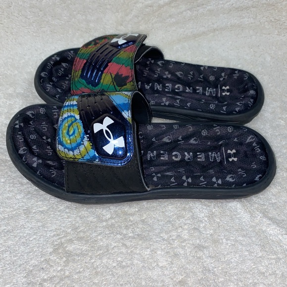 Under Armour mercenary unisex hook and loop slides size 3 - Picture 3 of 6